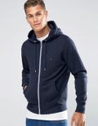Tommy Hilfiger Hoodie With Zip Up In Navy - Navy