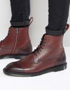 Dr Martens Winchester 7 Eye Zip Boots - Red