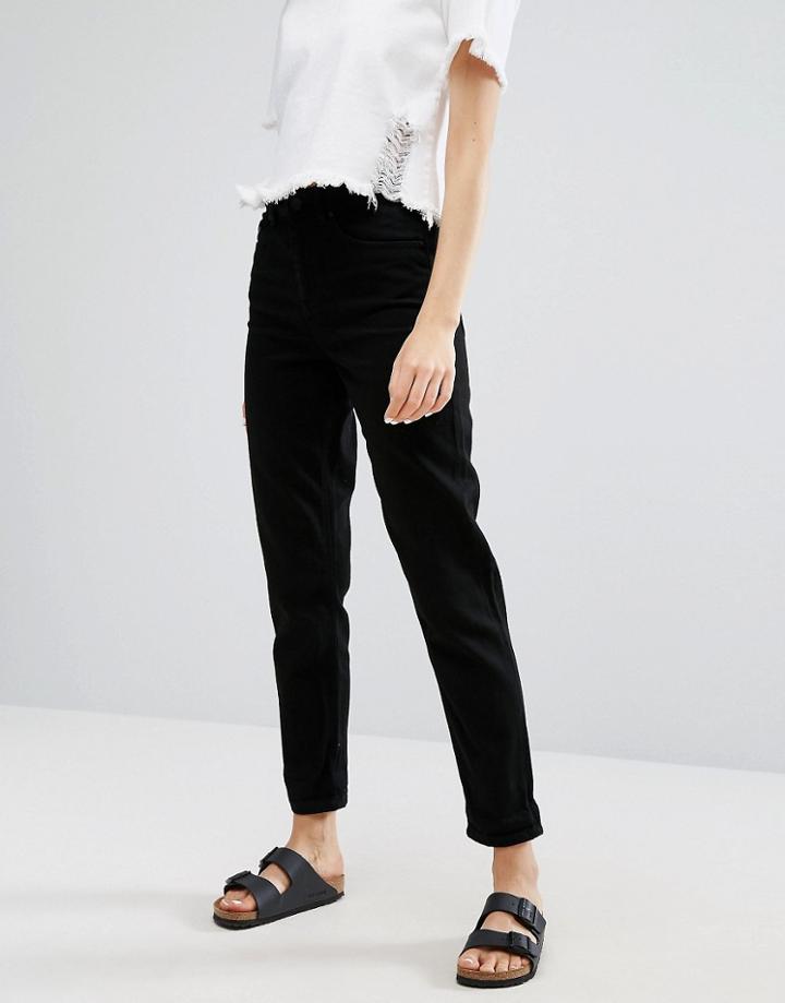 Waven Elsa Mom Jeans - Black