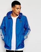 Adidas Originals Itasca Windbreaker Jacket Aj6975 - Blue