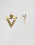 Made Daisy Knights Triangle Through & Through Earrings - Gold