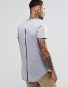 Sixth June T-shirt With Zip Back - Gray