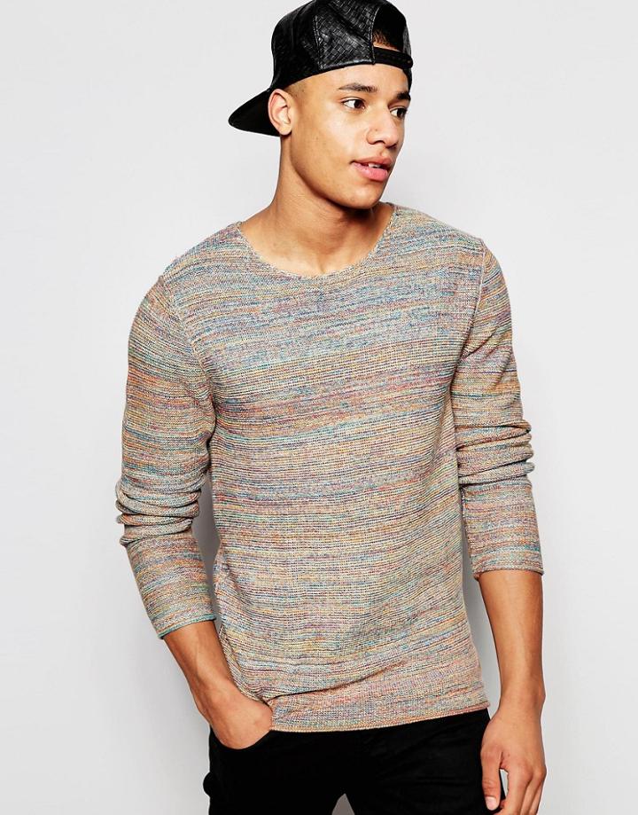 Jack & Jones Knit Crew Neck Sweater - Red