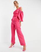 Yaura Tailored Pants In Hot Pink - Part Of A Set
