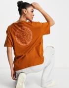 Element Exley Back Print T-shirt In Brown