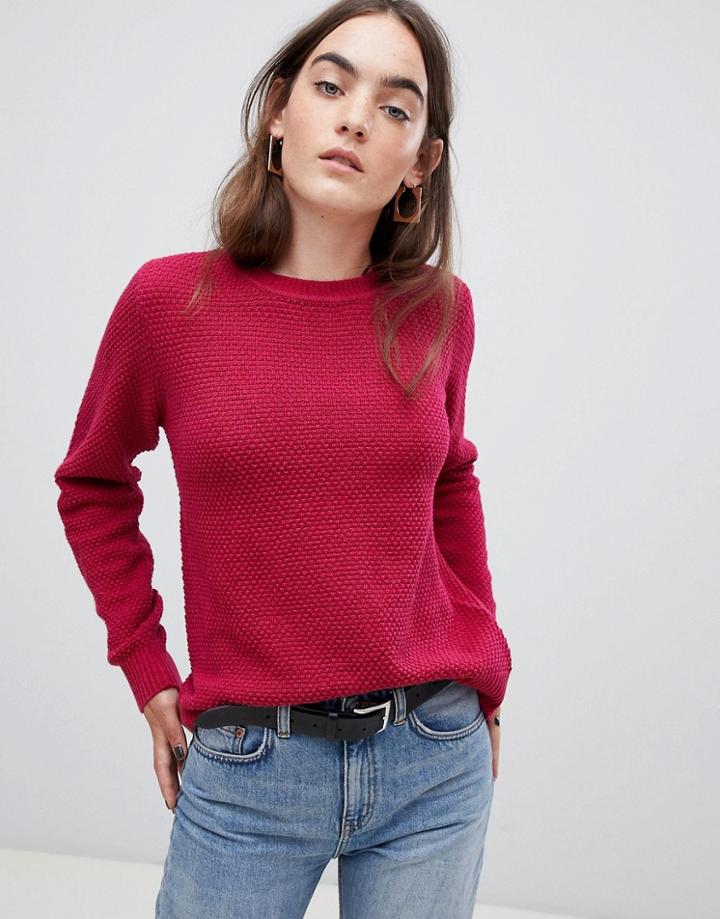 B.young Ribbed Sweater-pink