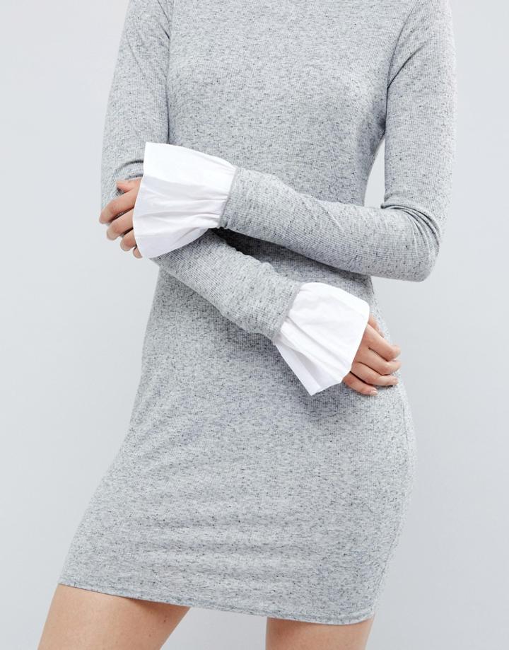 Asos Long Tie Cuffs - White
