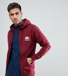 Ellesse Lounge Zip Through Hoodie With Small Logo - Red