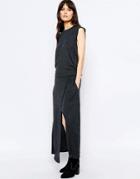 D.ra Gregor Relaxed Midi Dress - Charcoal