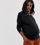 New Look Maternity Classic Sweatshirt - Black