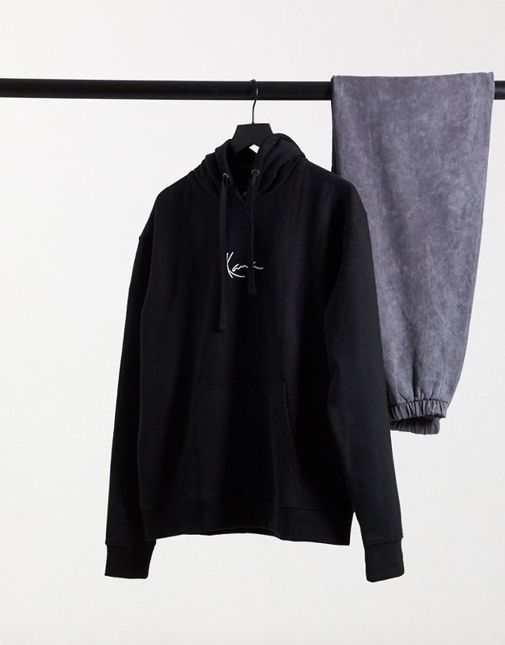 Karl Kani Signature Small Logo Hoodie In Black