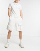 Asos 4505 Sweat Shorts With Cargo Pockets-green