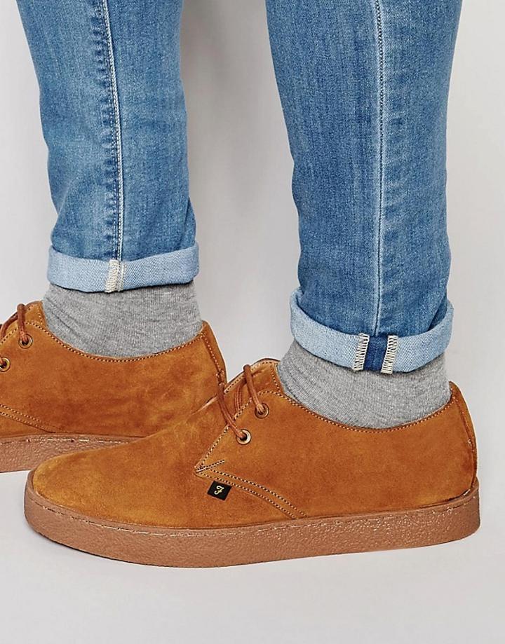 Farah Fame Suede Chukka Shoes - Tan