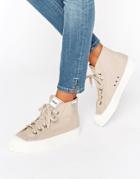 Novesta Star Dribble Classic Hightop Sneakers In Cream - Beige