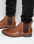 Aldo Merin Chelsea Boots In Tan Leather - Tan