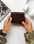 Kiomi Leather Wallet In Dark Brown - Brown