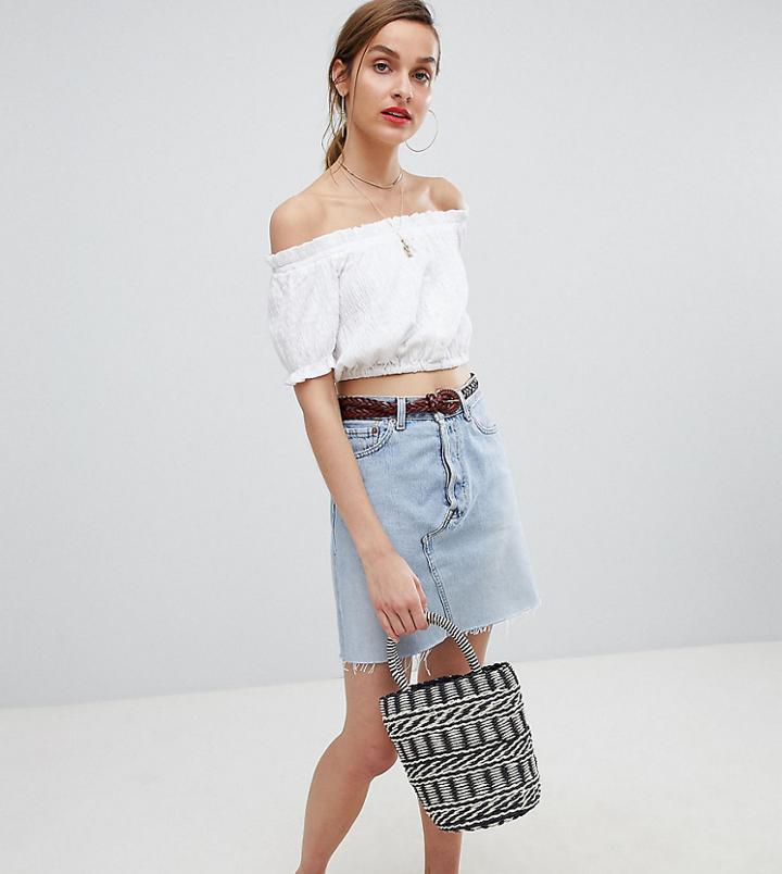 Reclaimed Vintage Revived Levi's Mini Skirt - Blue