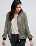 Rare Metallic Bomber Jacket - Gold