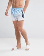 Ellesse Swim Shorts In Blue Dip Dye With Logo - Blue