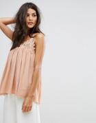 See U Soon Emb Cami Top - Pink