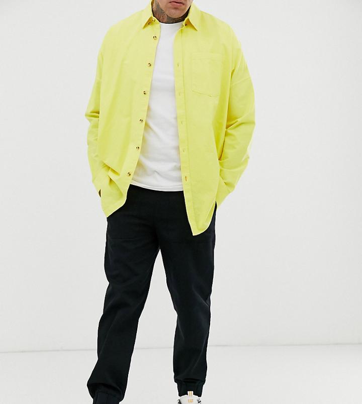 Collusion Tapered Woven Jogger In Black