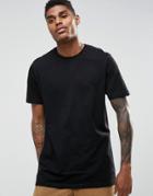 Asos Longline T-shirt - Black