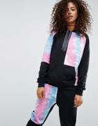 Asos Sweatshirt In Oversized Fit And Cutabout Tie Dye Panels Co-ord - Multi