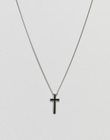 Fred Bennett Silver Cross Necklace - Silver
