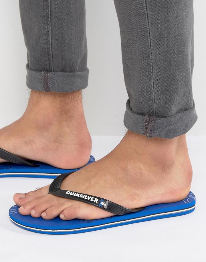 Quiksilver Molokai Flip Flops - Blue