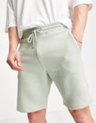 Threadbare Set Jersey Shorts In Sage-multi