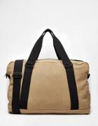 Asos Carryall In Stone Canvas - Stone