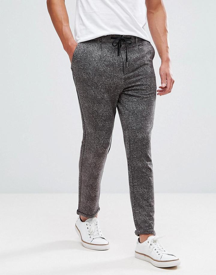 Jack & Jones Intelligence Smart Printed Pants - Gray
