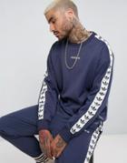 Adidas Originals Adicolor Tnt Tape Crew Sweat In Blue Br6744 - Blue