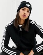Adidas Originals Embroidered Logo Beanie In Black - Black
