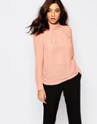 Y.a.s Amia Long Sleeve Shirt - Blush Pink