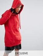Mad But Magic Hoodie With Slogan Hood - Red