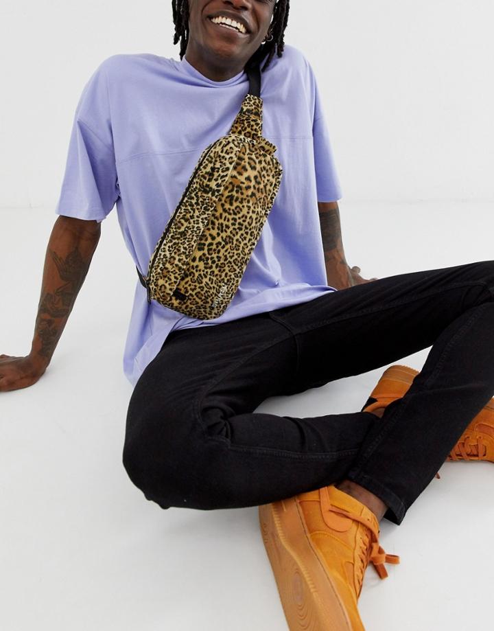 Spiral Crossbody Bag In Leopard Print-multi