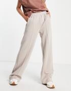 In Wear Dalton Wide Leg Pants In Beige - Part Of A Set-white