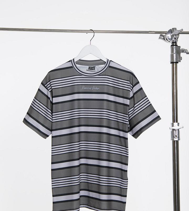 Reclaimed Vintage Inspired Skinny Fit T-shirt In Stripe-blues