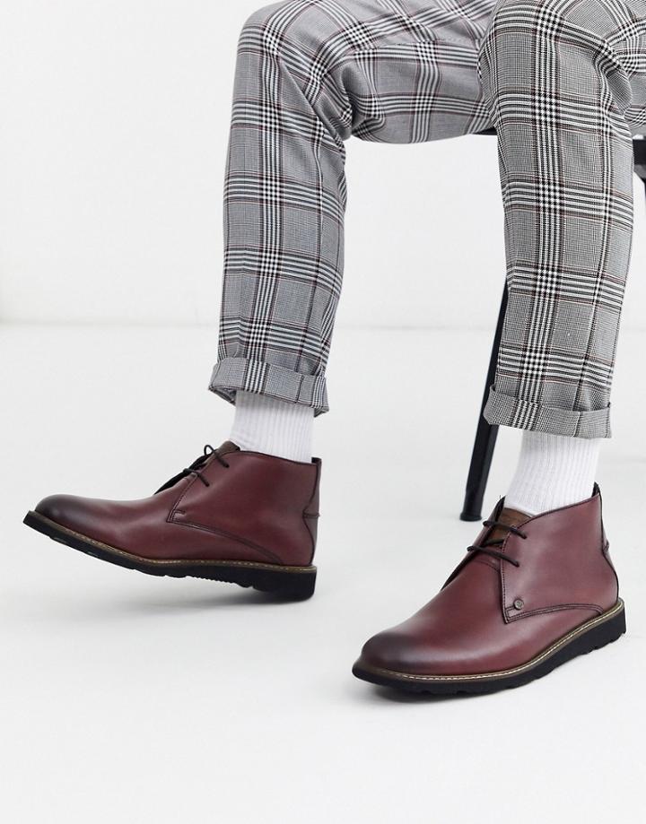 Original Penguin Wide Fit Camden Boot In Red