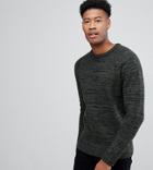 Jacamo Tall Jumper In Textured Knit - Green
