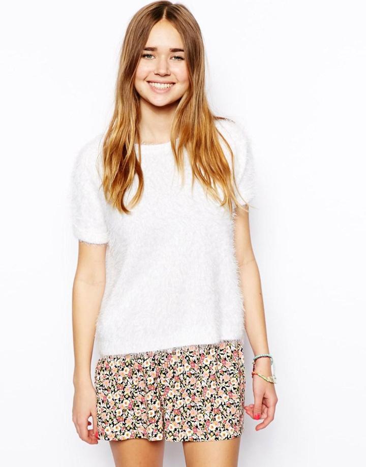 Asos Fluffy T-shirt In Knit