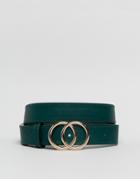New Look Circle Belt In Green - Green
