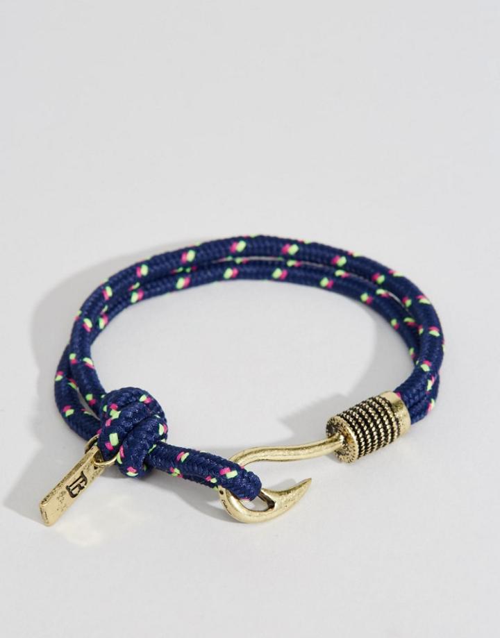 Icon Brand Misty Eyes Rope Bracelet - Blue