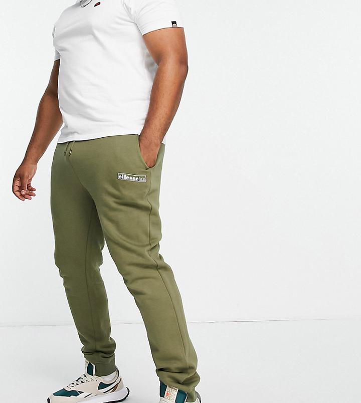 Ellesse Plus Sweatpants With Logo In Khaki-green