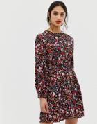 Whistles Floral Meadow Mini Dress-multi
