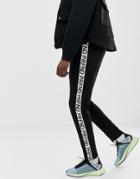 Profound Aesthetic Joggers With Side Stripe In Black - Black