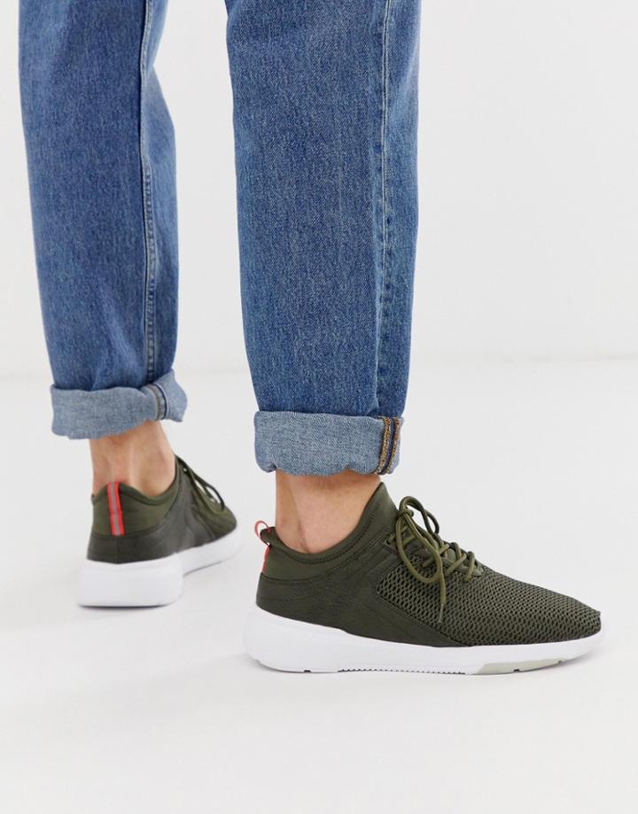 Pull & Bear Sneaker In Khaki - Black
