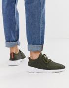Pull & Bear Sneaker In Khaki - Black