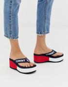 Tommy Jeans Logo Flip Flops - Navy